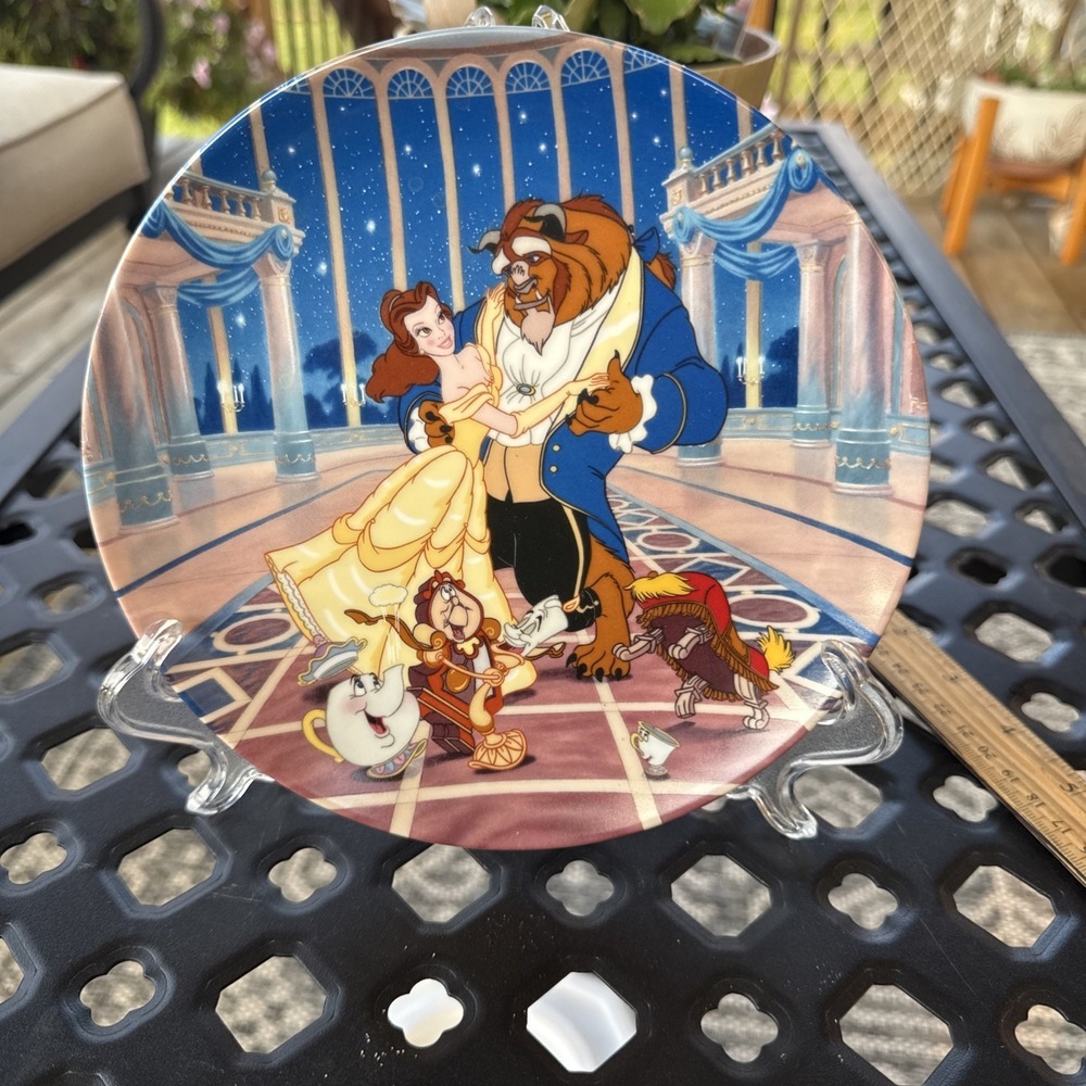Decorative Plate Loves First Dance Disneys Beauty And The Beast Collector Plate
